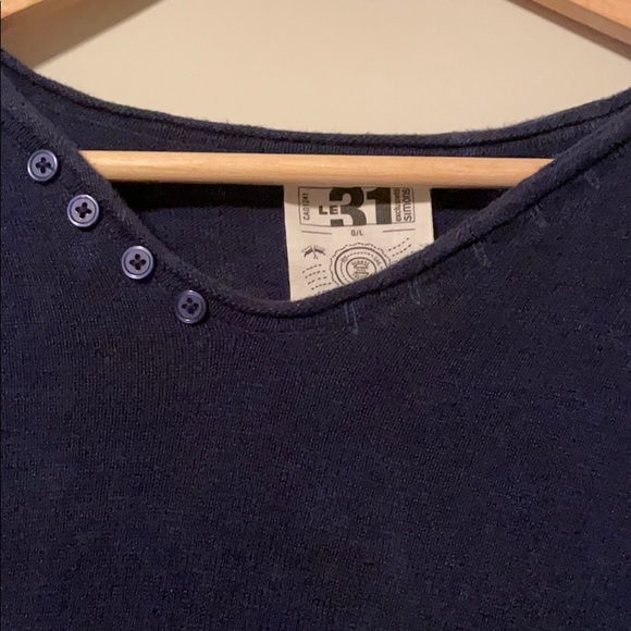 Le 31 by Simons long sleeves blue shirt - Picture 3 of 6